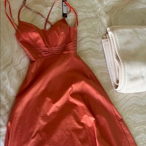BCBGMaxAzria Strapless Coral Dress